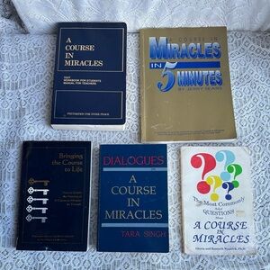 Five (5) Course In Miracles Books